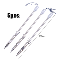5PCS 9CM/135CM Katapel Ikan Tembakan Air Dalam Baja Tahan Karat Katapel Ikan Katapel Kepala Aksesori