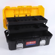 Foldable Inch Plastic Toolbox Plastic Portable 21 Three-Layer Tool 18 Storage Box Inch Three-Layer L