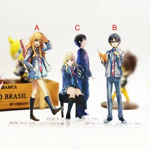 Your Lie in April Arima Kousei Miyazono Kaori anime acrylic standee figurines desk decoration cake t