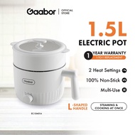 Gaabor 1.5L Electric Cooker Multi Electric Skillet Hot Pot Non Stick Mini Wok Pan EC-15M01A