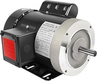 1 HP Electric Motor General Purpose Single Phase Motor 3450 RPM 115/230V 11.2/5.6A 56C Frame TEFC CW