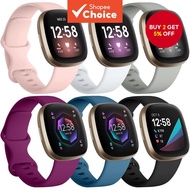 Silicone Watch Band for Fitbit Versa 3 - Soft Smartwatch Strap, Sport Bracelet Accessory for Fitbit 