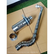 SC project Pipe 51mm canister conical open specs exhaust Pipe for Wave 125 Xrm 110/125 Wave 100/110/