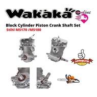Stihl MS170 MS180 Block Cylinder Piston Crank Shaft Set(Piston 38mm)