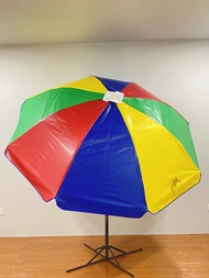 itop 8 ft x 8 ft Round PVC Market Umbrella Rainbow (2.5m x 2.5m) PVC Tarpaulin Outdoor Street Hawker