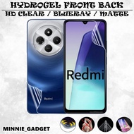 Redmi 15 / 15C / 14C / 14R / 13C / 12C / 5G / 4G / Hydrogel Front + Back Screen Protector
