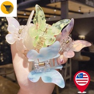 MK2 Women Korean Acetate Resin Butterfly Gradient Tie-Dye Colored Hair Clips / Girls Elegant Sweet A