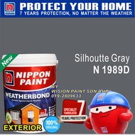 N1989D SILHOUTTE GRAY ( 1L ) 7 YEARS WEATHERBOND NIPPON PAINT