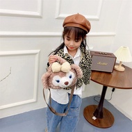Lovely Brown Duffy Bear Crossbody Bag with Bow