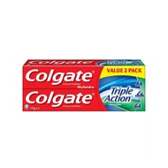 Colgate Anticavity Toothpaste Triple Action  2x175g Twin Pack Value 2 Pack