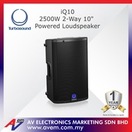 TURBOSOUND iQ10 2500 Watt 2 Way 10" Powered Loudspeaker with Klark Teknik DSP Technology