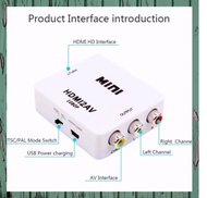 🇹🇭 กล่องแปลงสัญญาณ HDMI to AV (MINI HDMI2AV Converter) แปลงสัญญาณ