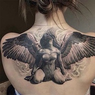 Tattoo Stickers Wings Big Back Make Devil Wings Waterproof Long Lasting Feather Tattoos Black White 