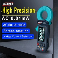 FZ2J Winapex AC 100A Leakage Current Detect Clamp Meter 0.01mA Resolution Digital multimeter Screen 