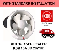 Installation KDK 15WUD 20WUD Exhaust Fan Ventilation Fan Installation Ventilating Install 15 WUD 20 WUD GSE