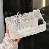 [1549 People Praise] High-value Multifunctional Light Luxury ins Style Tissue Box Creative Coffee Ta