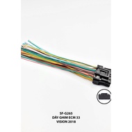 Ecu, ECM Pin Wire (IC Jack) Vision 2O18 33 Pin Car