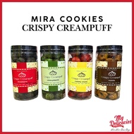 Mira Cookies Crispy Creampuff (Strawberry, Creamy Pistachio, Creamy Cheesy, Nutella & Bueno) Mira Ku