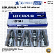 NITTO KOHKI 40SH Type Pneumatic Air Quick Coupler 5Pcs Per Box ( HI CUPLA 40 SH )