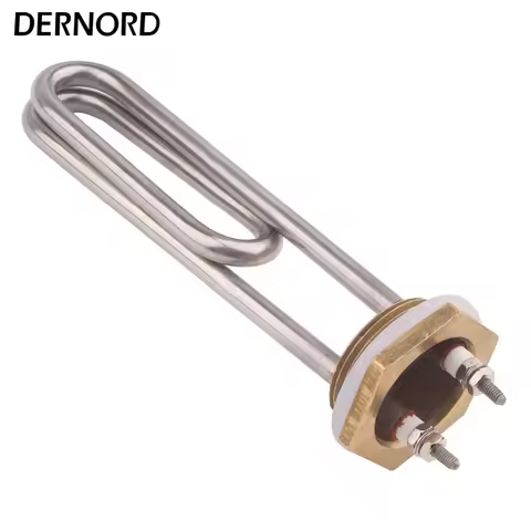 DERNORD 220v 1000w Electric Water Heater SUS304 DN32 Resistance Immersion Heating Element For Autocl