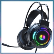 (XCTS) Gaming Headset 7.1 Stereo Surround Bass Headset Computer Gaming Console with Microphone RGB H