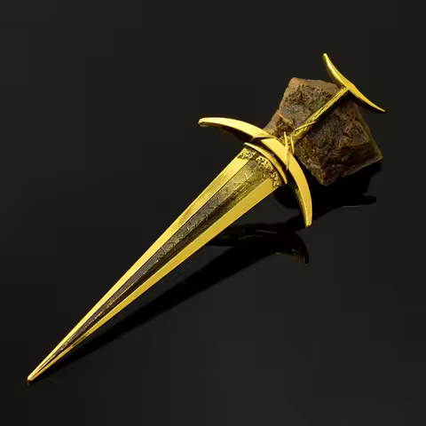 Golden Order Greatsword Model from Elden - 22cm, Zinc Alloy, Rust-Resistant, Not Sharp, Perfect for 