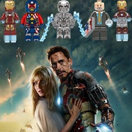 Leging Toy Minifigures Iron Man Hammer Tony Stark Captain Marvel Hulk Endgame Building Blocks Toys For Children