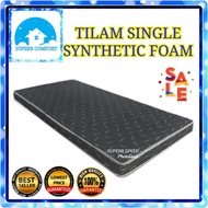 TILAM 4" INCH SINGLE MATTRESS SYNTHETIC FOAM TILAM BUJANG FOAM MATTRESS BUATAN MALAYSIA JUALAN TEREN