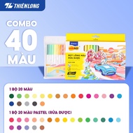 Bút lông màu Fiber Pen Thiên Long Colokit - Combo bút lông màu 40/56/76 cây ngòi cao cấp dễ dàng rửa