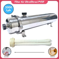 Ultrafiltrasi PVDF Filter Penjernih Air Keruh PVDF Membrane Anti Putus Water Pre Filter