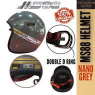 Apollo ms88 100% ORIGINAL MS88 HELMET / TALI TULISAN MERAH / SAFETY HELMET TOPI MOTOR MS88 VISOR 2TO