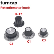 10PCS Speed regulating potentiometer Bakelite Knob Cap Scale C1 C2 C3 K-17 inner hole 6mm in stock c