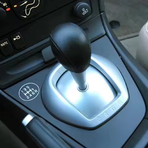 Leather Automatic Transmission Gear Shift Knob For Volvo S60 V70 S60R V70R Lever Stick Pen Shifter H