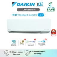 DAIKIN Standard Inverter Air Conditioner - FTKP R32 (1.5HP) FTKP35A / RKP35A-3WMY-LF