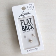 Lovisa Surgical Steel Flat Back Body Jewelry Earring Set of 3 | Subang Fesyen Badan 耳环