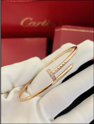 Cartier กำไลข้อมือ Bracelet Diamond silver 17