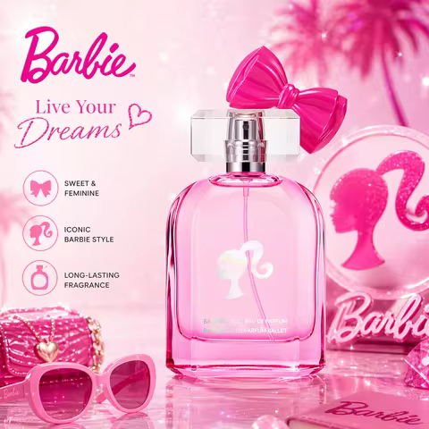 MINISO Barbie Pink Floral Eau De Parfum for Women 50ml/1.69oz 75ml/2.54oz - Fragrance Gift for Daugh