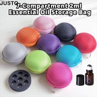 JUSTO Essential Oil , EVA Foam Insert Portable Essential Oil Storage Bag,  Polyester Multi Slot Inte