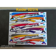 Raider 2002 Sticker Model 3 N Good Quality