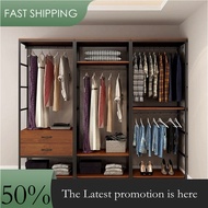 Open Wardrobe Combined Type Wardrobe Waterproof Large Capacity Wardrobe Cabinet Open Concept Wardrob