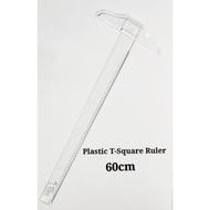 Astar Pembaris T Plastik / Plastic T Square Ruler/Transparent T Square Drawing Ruler  60cm (TR701)