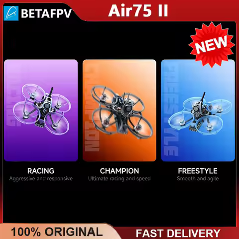 BETAFPV Air75 II ELRS 2.4G Brushless Whoop Quadcopter 1S Ultralight 5IN1 II RC Mini Drone with FPV C