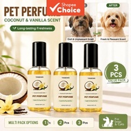 Professional Pet Perfume Spray 100ml – Deodorizing Mist with Glycerin for Dogs & Cats, Detangling & 