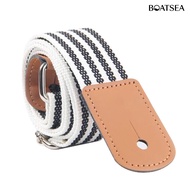 [BOA] Fashion Double Color Stripe Cotton Webbing Adjustable Ukulele Shoulder Strap