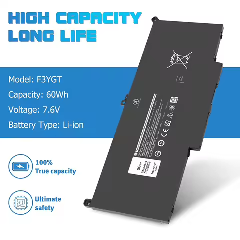 F3YGT 60WH Latitude 7480 7490 Battery 2X39G for Dell Latitude 12 7000 7280 7290/13 7000 7380 7390 P2