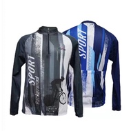 SLETIC Unisex Outdoor Jersey LongSleeve W/3pocket Bike Riding Shirt Dryfit Bicycle Shirt M9105-1