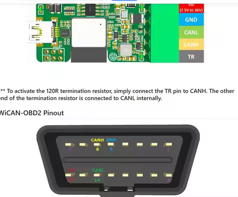 XU-1CAN WICAN-OBD-C3 OBD2-CAN ESP32-C3 Wi-Fi BLE WICAN-USB-C3 USB-CAN MP-DB9-V2 MP-OLLIE-V2 USB to i