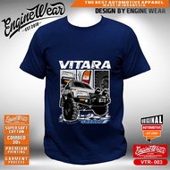 Kaos vitara tshirt suzuki vitara baju mobil jeep offroad 4WD 4x4 escudo sidekick VTR003