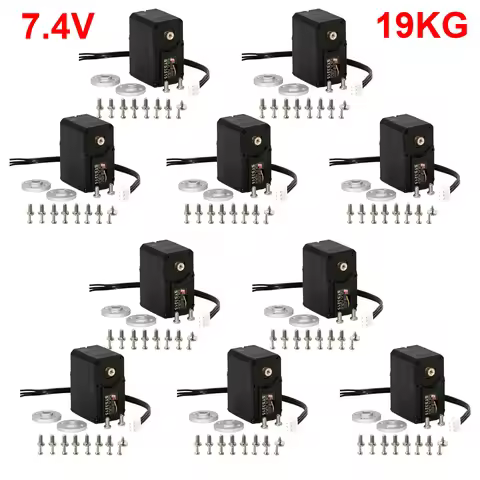 10PCS Feetech STS3215 19KG 7.4V 360 Degree Dual Axis TTL String Robot RC Servo Motor for SO-ARM100 S