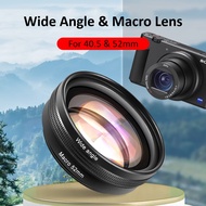 【Shop with Confidence】 Camera Wide-Angle Macro Lens for ZV-1 ZV-E10 and G7X Series 52mm/40.5mm Wide-